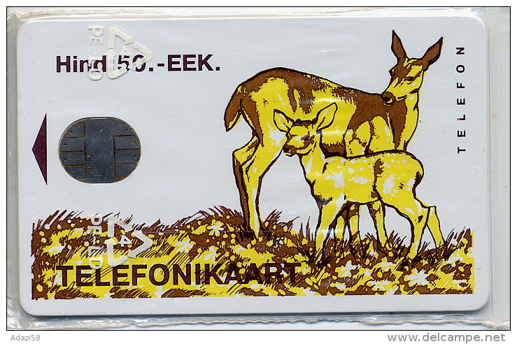 ESTONIA   AS SEVA_R  "Roe-deer"  50 Units  T=500ex Original Wrapping SR-14  Mint? - Estonie