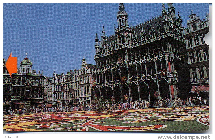 BELGIUM  ALCATEL Demonstration Card "Brussels Town Hall"   AB5D  April 1990 - Service & Tests