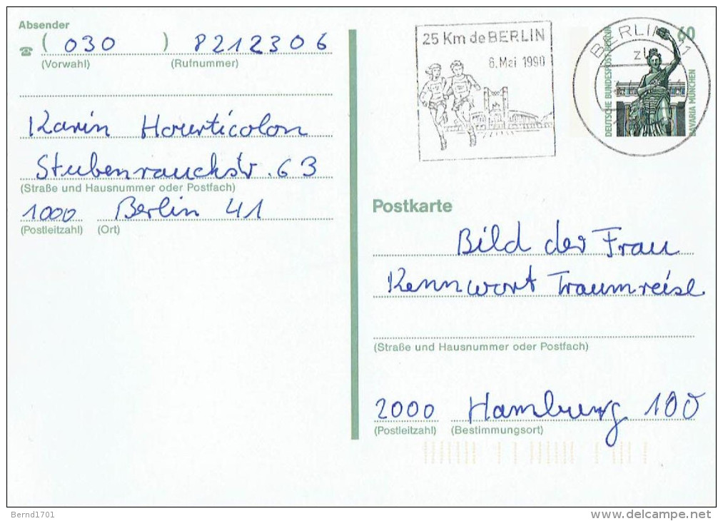 Germany / Berlin - Postkarte Echt Gelaufen / Postcard Used (D1253) - Postkarten - Gebraucht