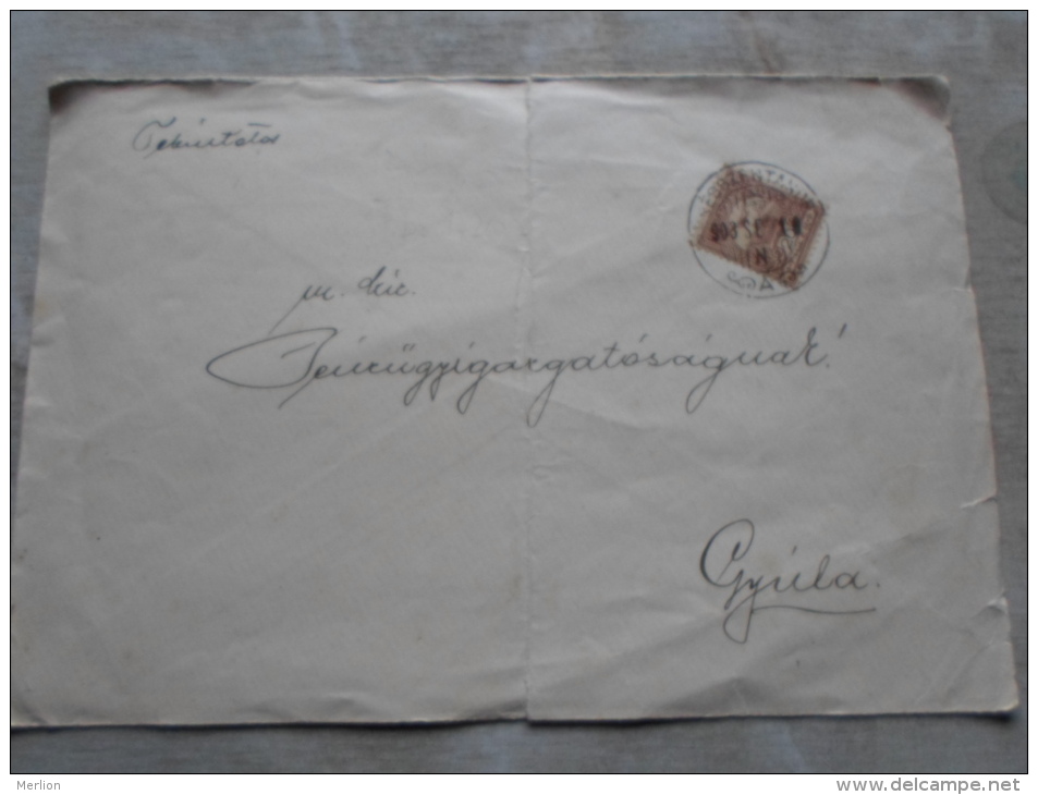 Hungary Békésszentandrás  To GYULA 1903    D128936 - Briefe U. Dokumente