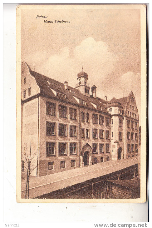 8673 REHAU, Neues Schulhaus, 1910 - Rehau