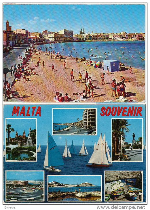 2 Postcards  Birzebbugia Size 10/15 - Malte