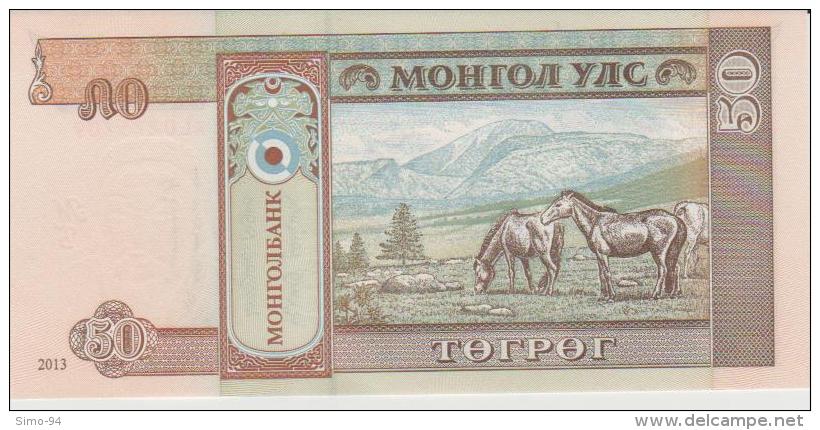 Mongolia P.64 50 Tugrik 2013  Unc - Mongolia