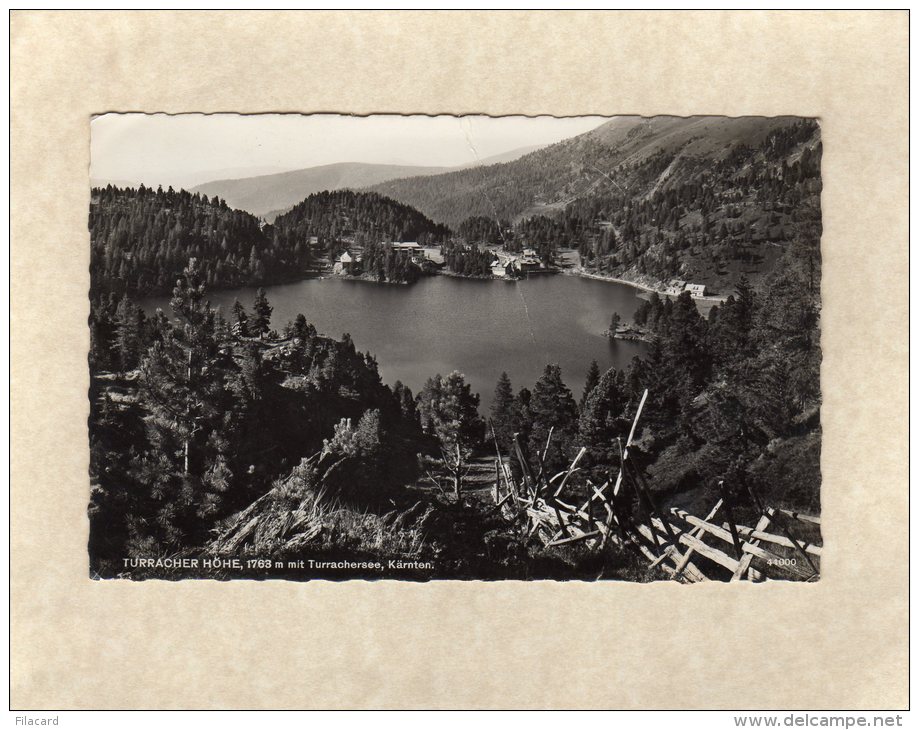 52741    Austria,   Turracher Hohe,  1763 M. Mit  Turrachersee,  Karnten,  VG  1959 - Altri & Non Classificati