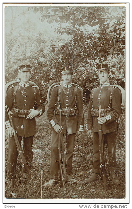 Real Photo Military P; Used Crease In The Vertical Size - Suède