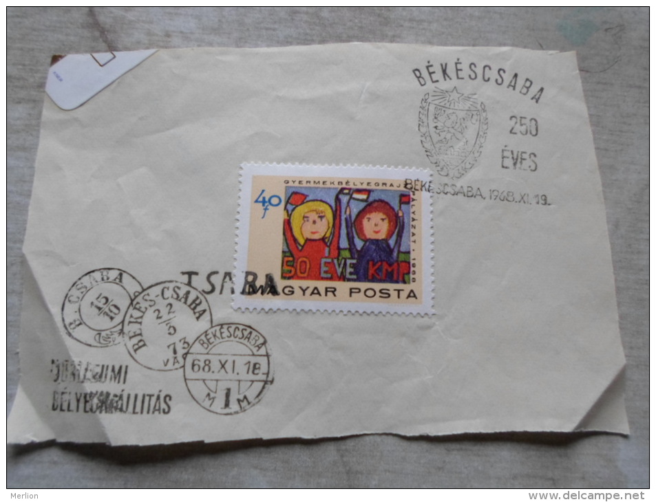Hungary  - Békéscsaba  Alkalmi Bélyegzás  -250 éves  1968      D128988 - Commemorative Sheets
