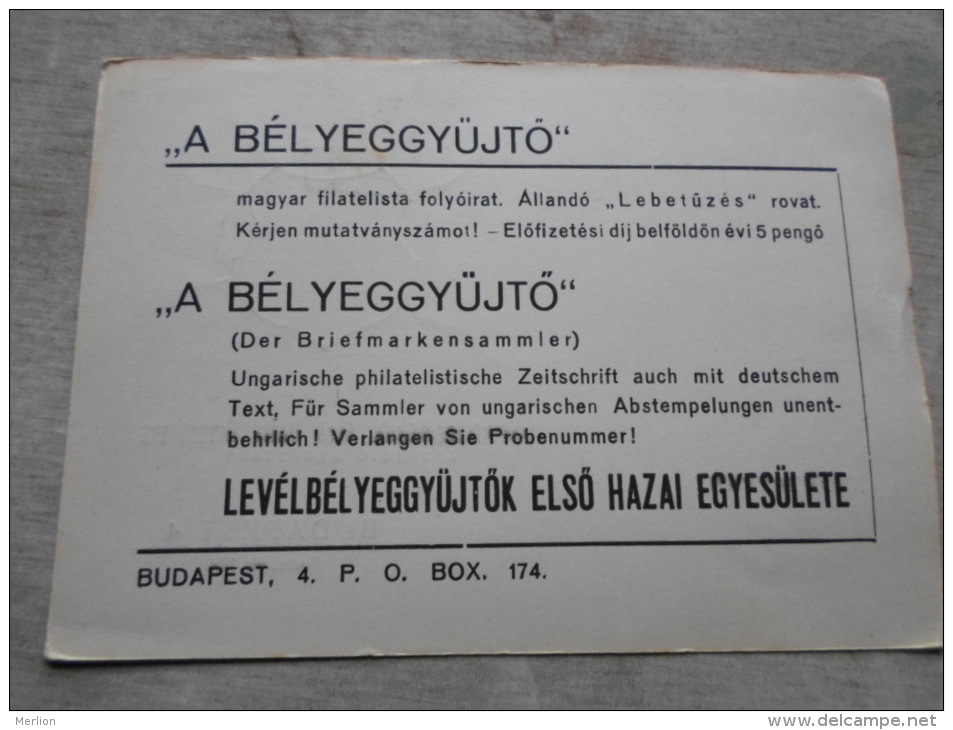 Hungary  - GYÖR Szabad Királyi Város -1743-1943 - Levélbélyeggyüjtök Elsö Hazai Egyesülete Budapest  -alkalmi B  D128989 - Herdenkingsblaadjes