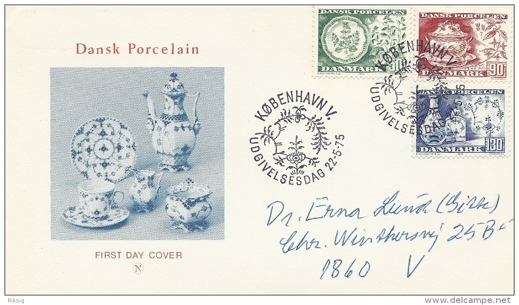 Danish Porcelain  Fdc.   Denmark   H-304 - Porcelain