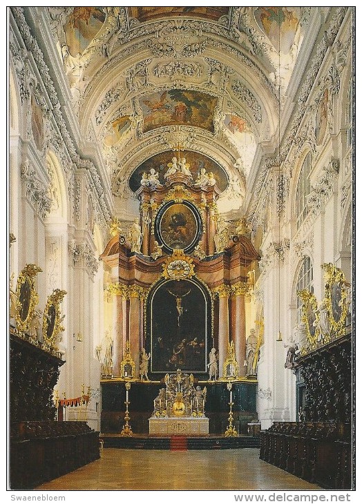 DE.- Waldsassen/Opf. Stiftsbasilika. Apsis Mit Hauptaltar (v Karl Stilp). 2 Scans - Waldsassen