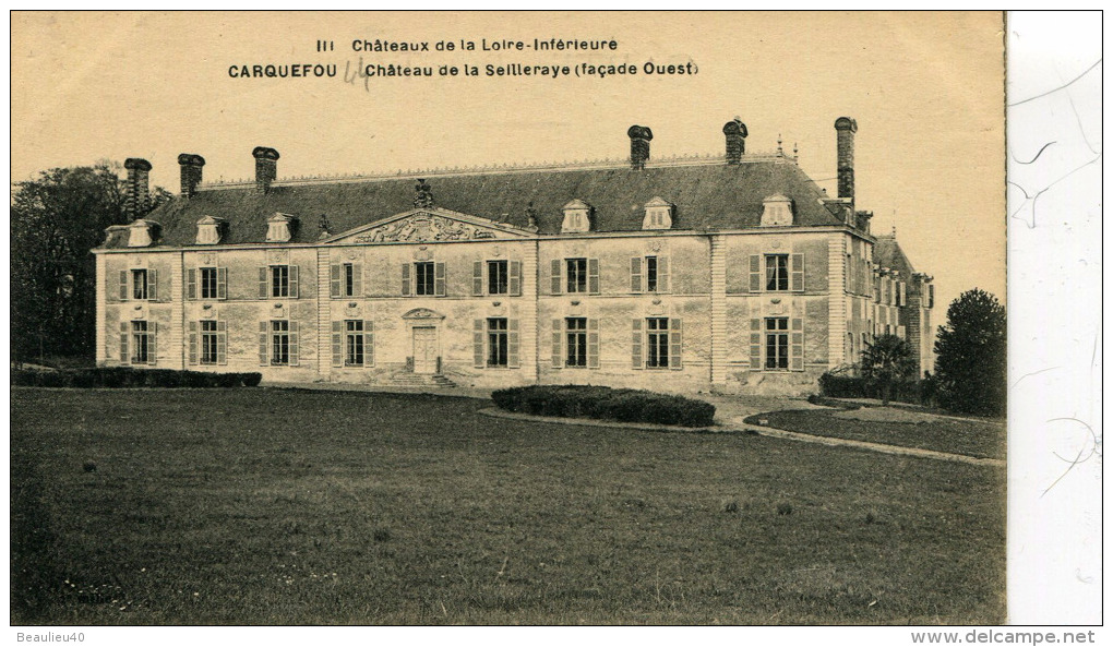 CARQUEFOU - CHATEAU DE SEILLERAYE, (Façade Ouest) - Carquefou