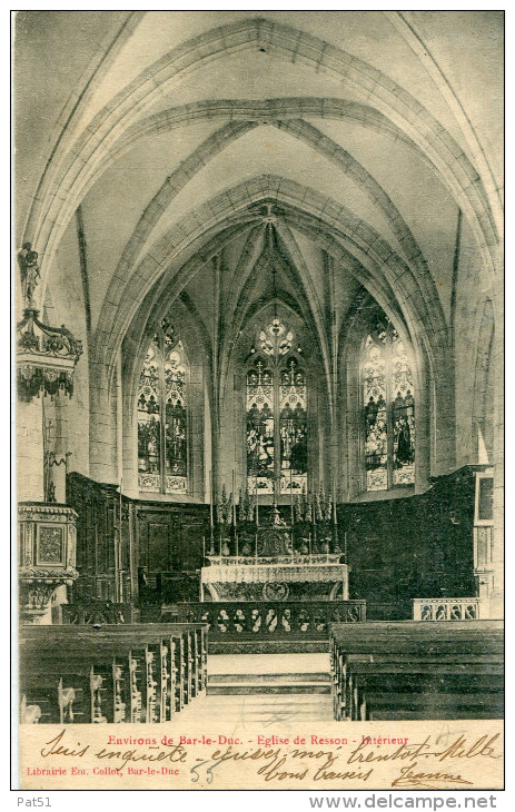 55 - Resson : Intérieur De L' Eglise - Vavincourt