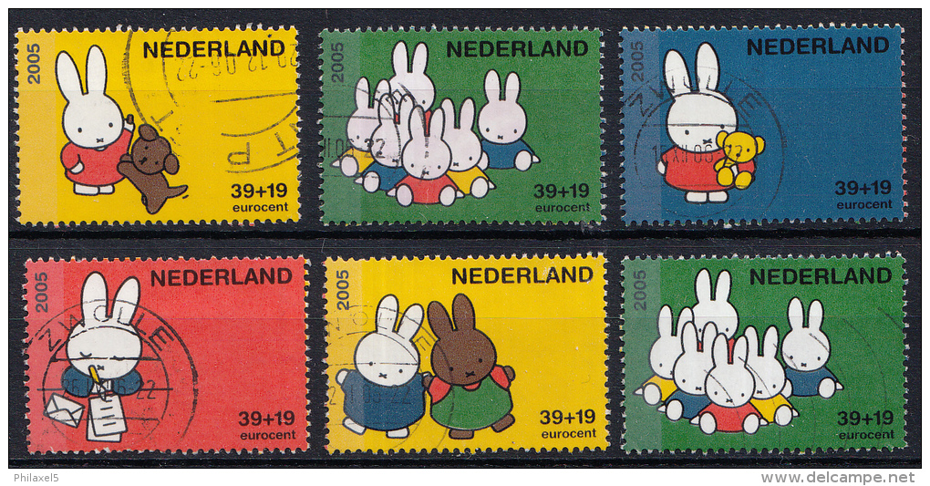 Nederland - Kinderzegels - Nijntje - Dick Bruna - Gebruikt/gebraucht/used - NVPH 2370aA-2370fA - Gebruikt