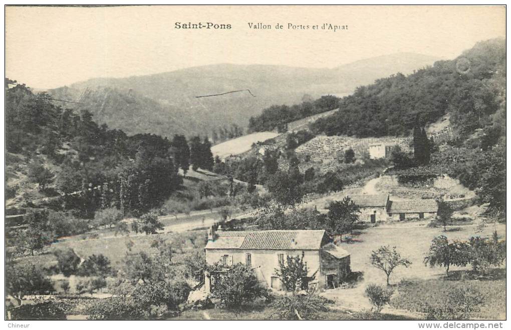 SAINT PONS VALLON DE PORTES - Saint-Pons-de-Thomières