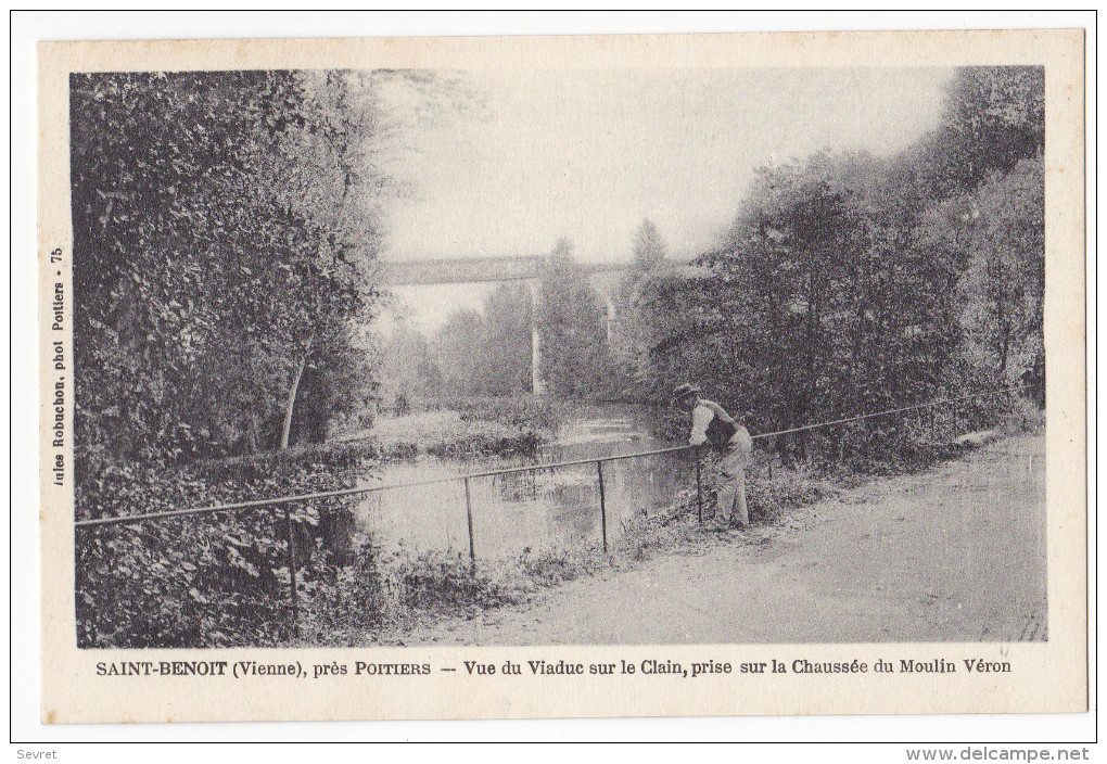 SAINT-BENOIT. - Vue Du Viaduc Sur Le Clain - Saint Benoit