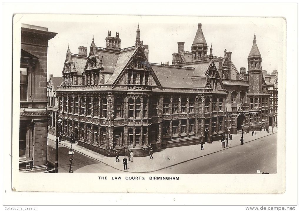 Cp, Angleterre, Birmingham, The Law Courts, Voyagée - Birmingham