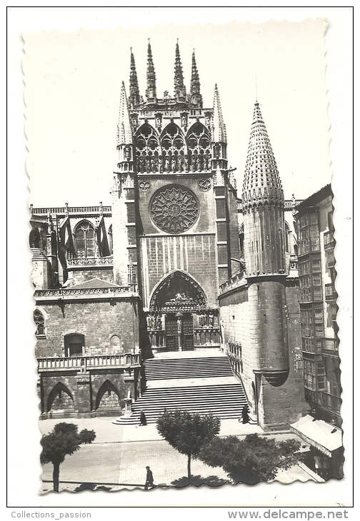 Cp, Espagne, Burgos, La Cathédrale, Façade Du Sarmental - Burgos