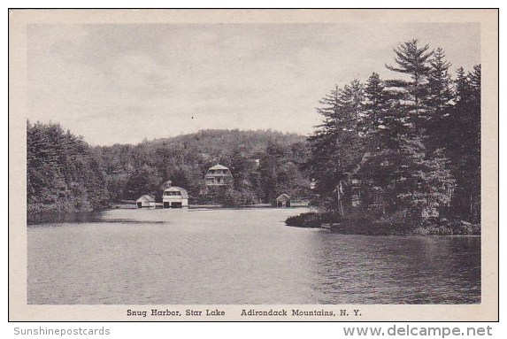 Snug Harbor Star Lake Adirondack Mountains New York Albertype - Adirondack