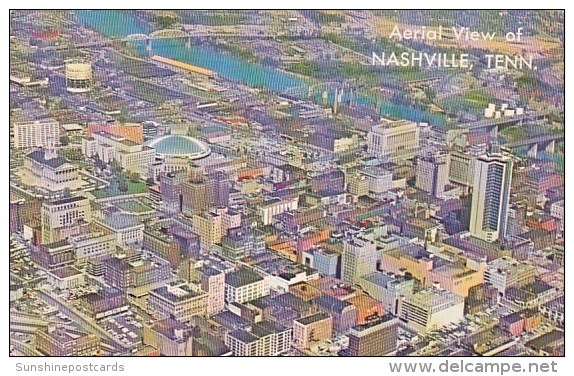 Aerial View Of Nashville Tennessee - Nashville