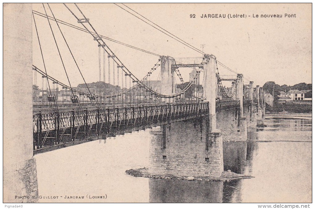 Cp , 45 , JARGEAU , Le Nouveau Pont - Jargeau