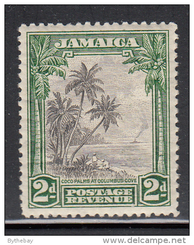 Jamaica MH Scott #106 2p Coco Palms At Columbus Cove - George V Scenics - Jamaica (...-1961)