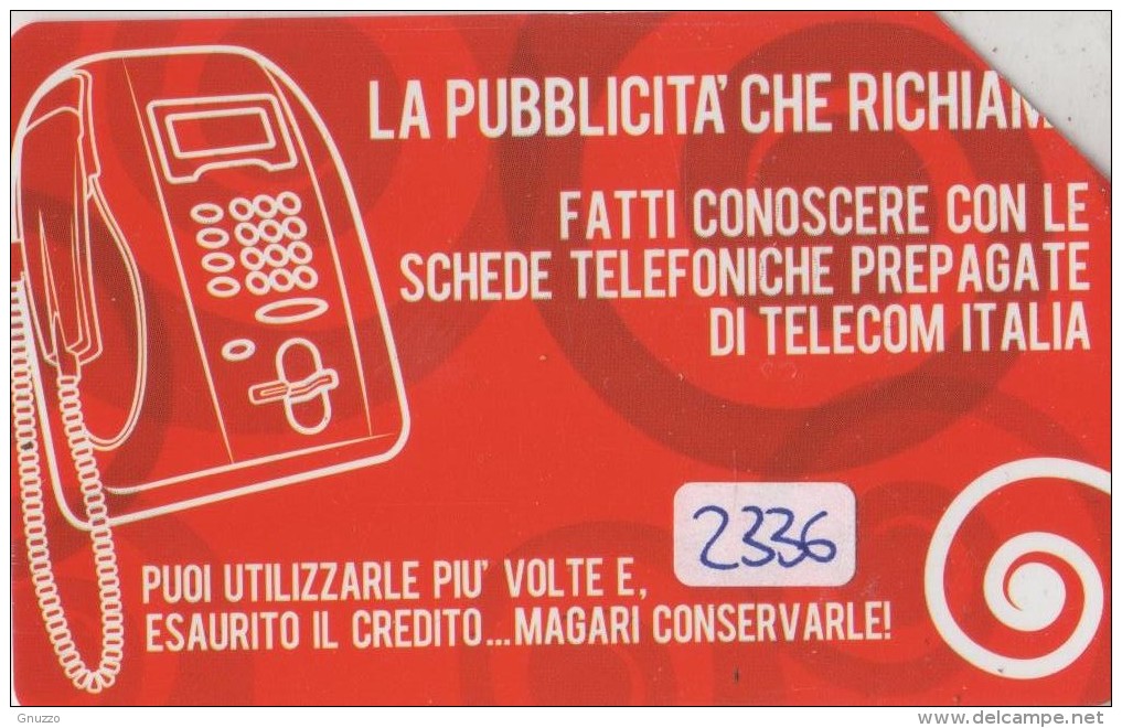 USATA -2336 -TELECOM TALIA -LA PUBBLICITA´ CHE RICHIAMA - Pubbliche Figurate Ordinarie