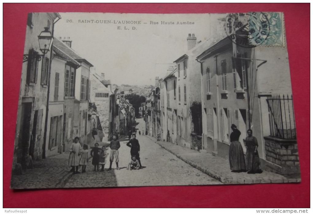 Cp  Saint Ouen L'aumone Rue Haute Aumone - Saint-Ouen-l'Aumône