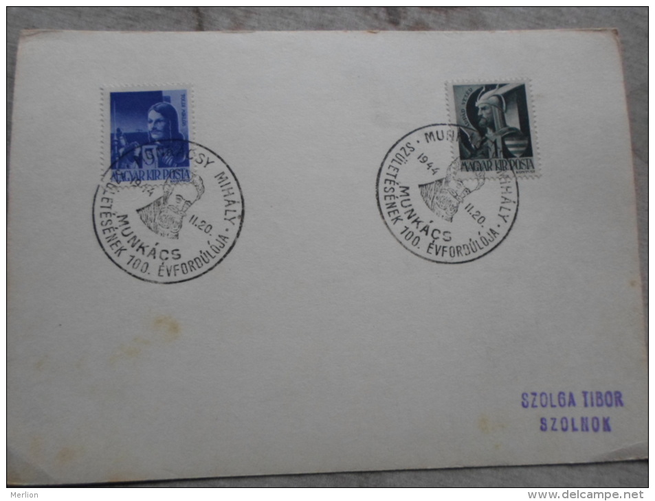 Hungary  Munkácsy Mihály - Szül 100 évf.  Munkács   -alkalmi Bélyegzés  1944   D129039 - Feuillets Souvenir