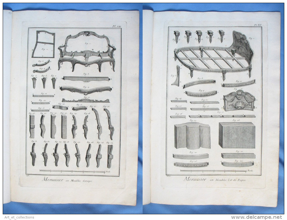 Menuisier En MEUBLES / Planches D’époque XVIIIè - 1701-1800