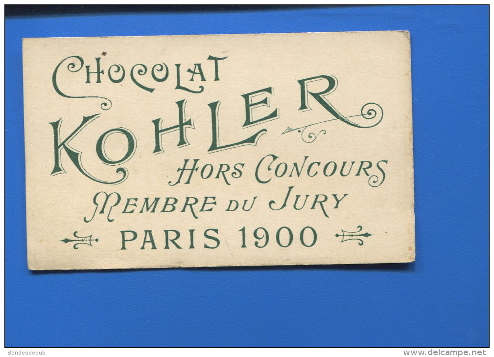 PRIX FIXE Kohler Belle Chromo Dorée Chasse PECHE BECASSE CHASSEUR - Autres & Non Classés