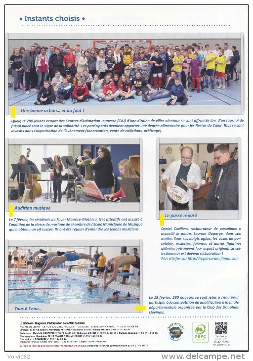 Lievin Pas De Calais Liévinois  Magazine D´informations 2015  Février Mars 2015 - Ohne Zuordnung