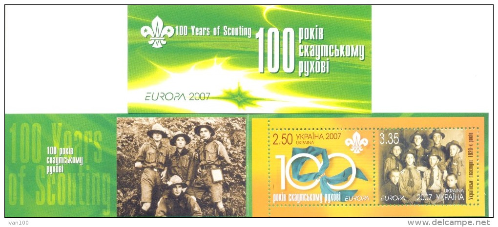 2007. Ukraine, Europa 2007, Mich. 858-59,  Booklet, Mint/** - Ukraine