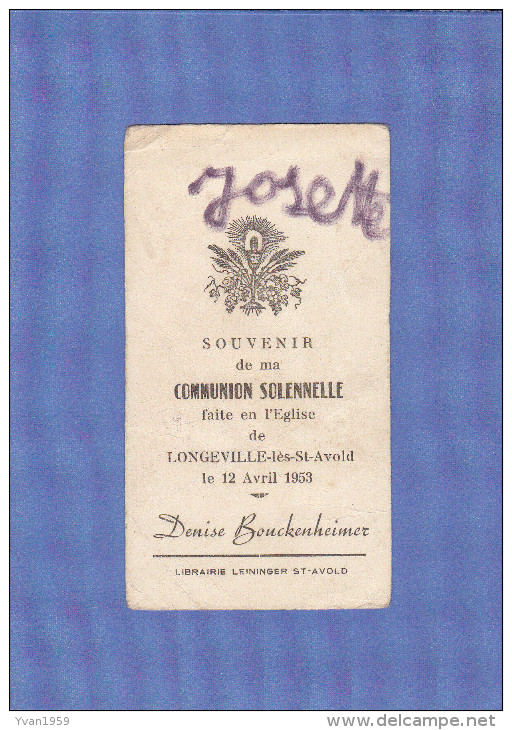 Longeville Les St Avold Souvenir 1953 - Otros & Sin Clasificación