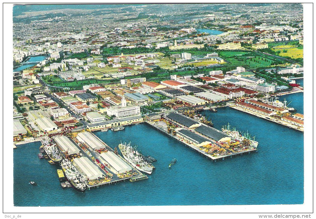 Philippines - Aerial View Of Manila Harbour - Philippinen