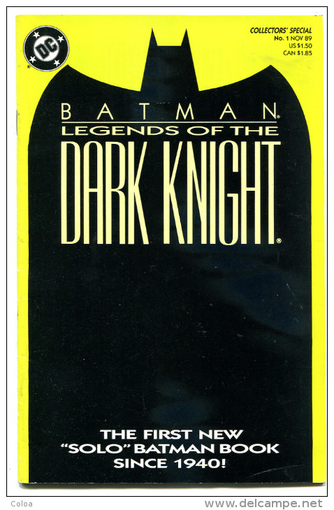 BATMAN Legend Of The Dark Night Collector's Special N°1 Nov 89 - Sonstige & Ohne Zuordnung