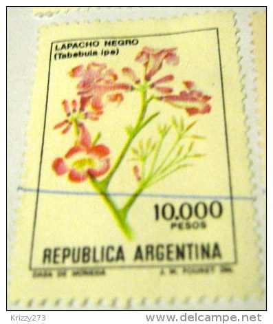 Argentina 1982 Flowers Tabebuia Ipe 10000p - Used - Gebraucht