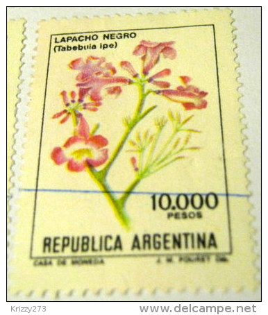 Argentina 1982 Flowers Tabebuia Ipe 10000p - Used - Used Stamps