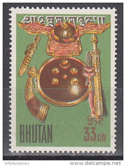 Bhutan    Scott No.   10    Unused Hinged    Year  1963 - Bhutan