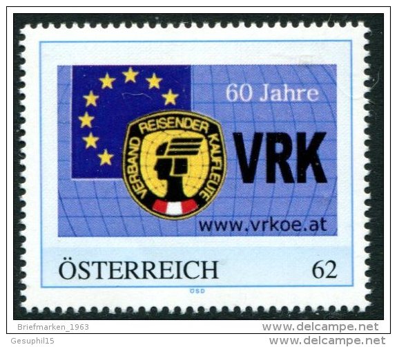 ÖSTERREICH / PM Nr. 8106007 / 60 Jahre Verband Reisender Kaufleute Österreich / Postfrisch / ** - Personalisierte Briefmarken
