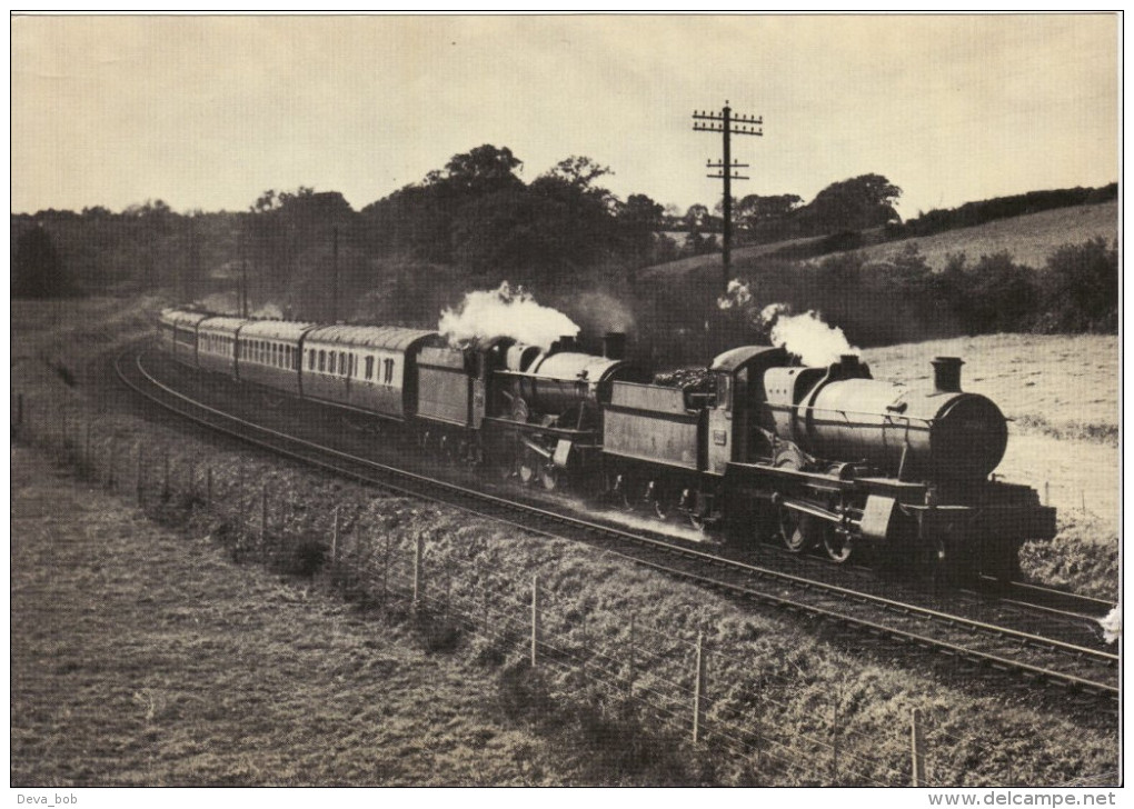 Railway Print GWR 7820 Dinmore Manor Near Totnes 1957 Great Western 4-6-0 Loco - Prints & Engravings