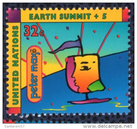 Nations Unies 1997 ONU Neuf Peter Max Earth Summit Sommet De La Terre - Neufs