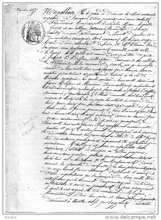 PROCEDURE  CIVILE -  Prets - Remboursements -  Communes De CRACH Et AURAY - 1855 - Ohne Zuordnung
