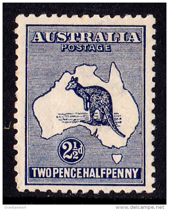 Australia 1918 Kangaroo 21/2d Blue 3rd Wmk Mint - Listed Variety - Nuevos