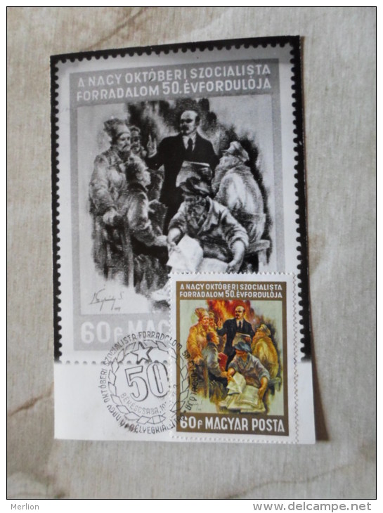 Hungary  -BÉKÉSCSABA- 1967 -Okt. Szoc. Forradalom - Lenin  D129127 - Postmark Collection