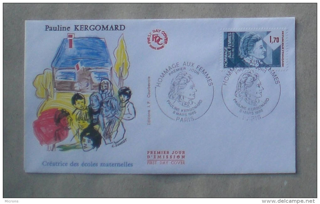 FDC   PAULINE KERGOMARD        1985      0167 - 1980-1989