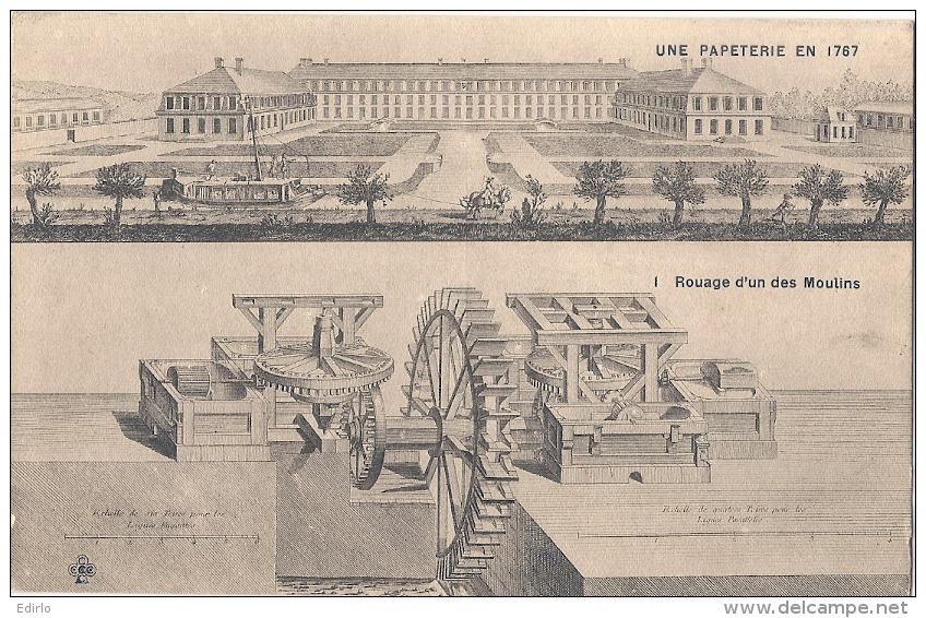 Une Papeterie En 1767  Rouage D'un Des Moulins Neuve TB (décollement Partiel Des Feuillets) - Artisanat