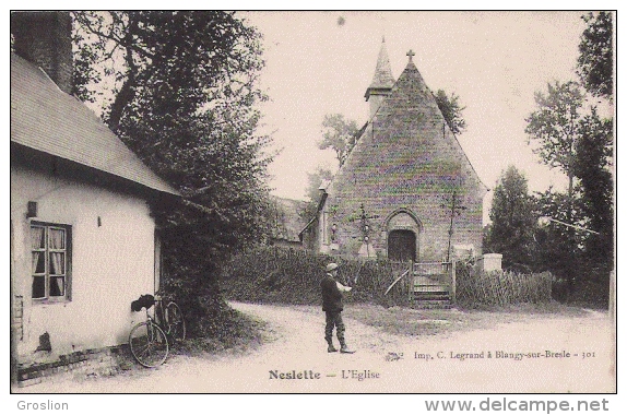 NESLETTE  301   L'EGLISE (ENFANT ET CYCLE) - Autres & Non Classés