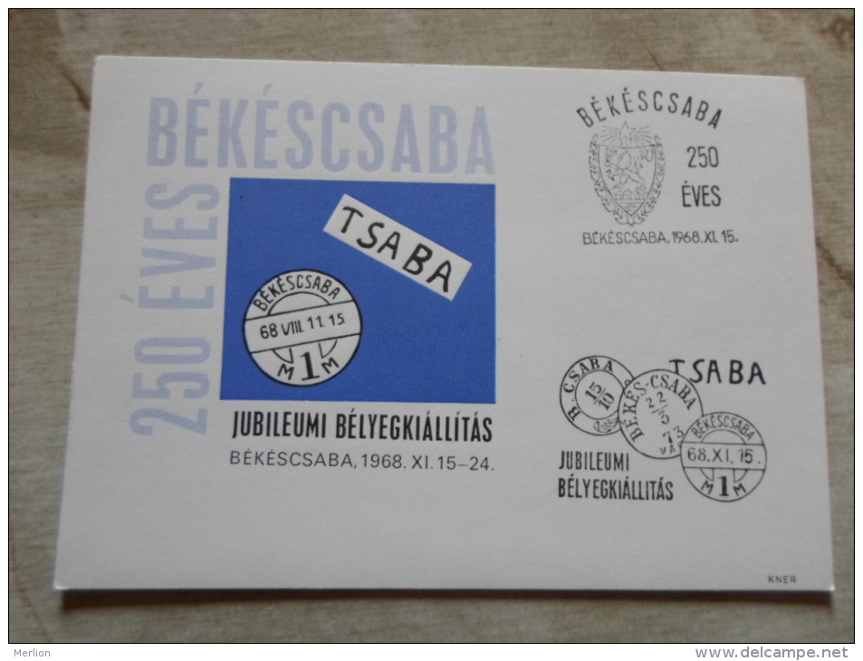 Hungary  Békéscsaba 250 éves - 1968 -     D129139 - Herdenkingsblaadjes