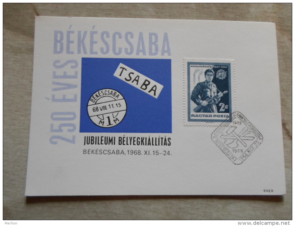 Hungary  Békéscsaba 250 éves - 1968 -    D129140 - Commemorative Sheets