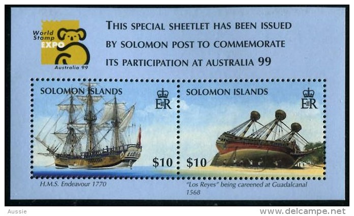 Salomon Solomon Islands 1999 Yvertn° Bloc 54 *** MNH Cote 15 Euro Bateaux Ships Boten - Salomon (Iles 1978-...)