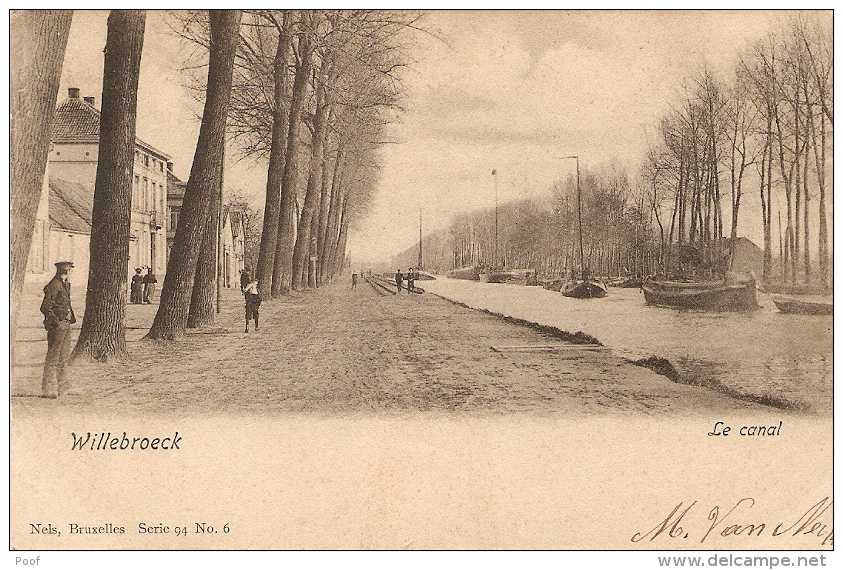 Willebroeck / Willebroek : Het Kanaal Met Boten 1903 - Willebroek
